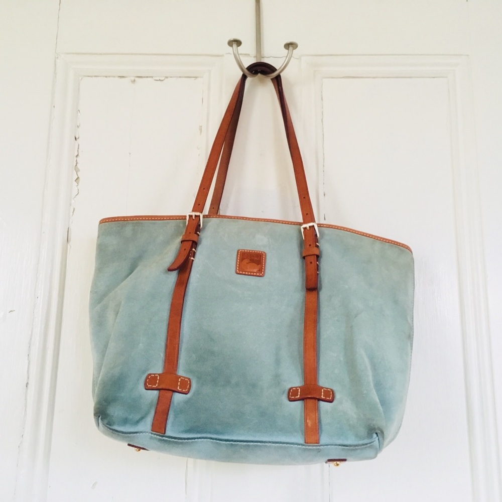 Vintage Dooney & Bourke Suede Leather Tote